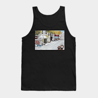 Cafes and Flower Shops on the Streets of Poland Tank Top